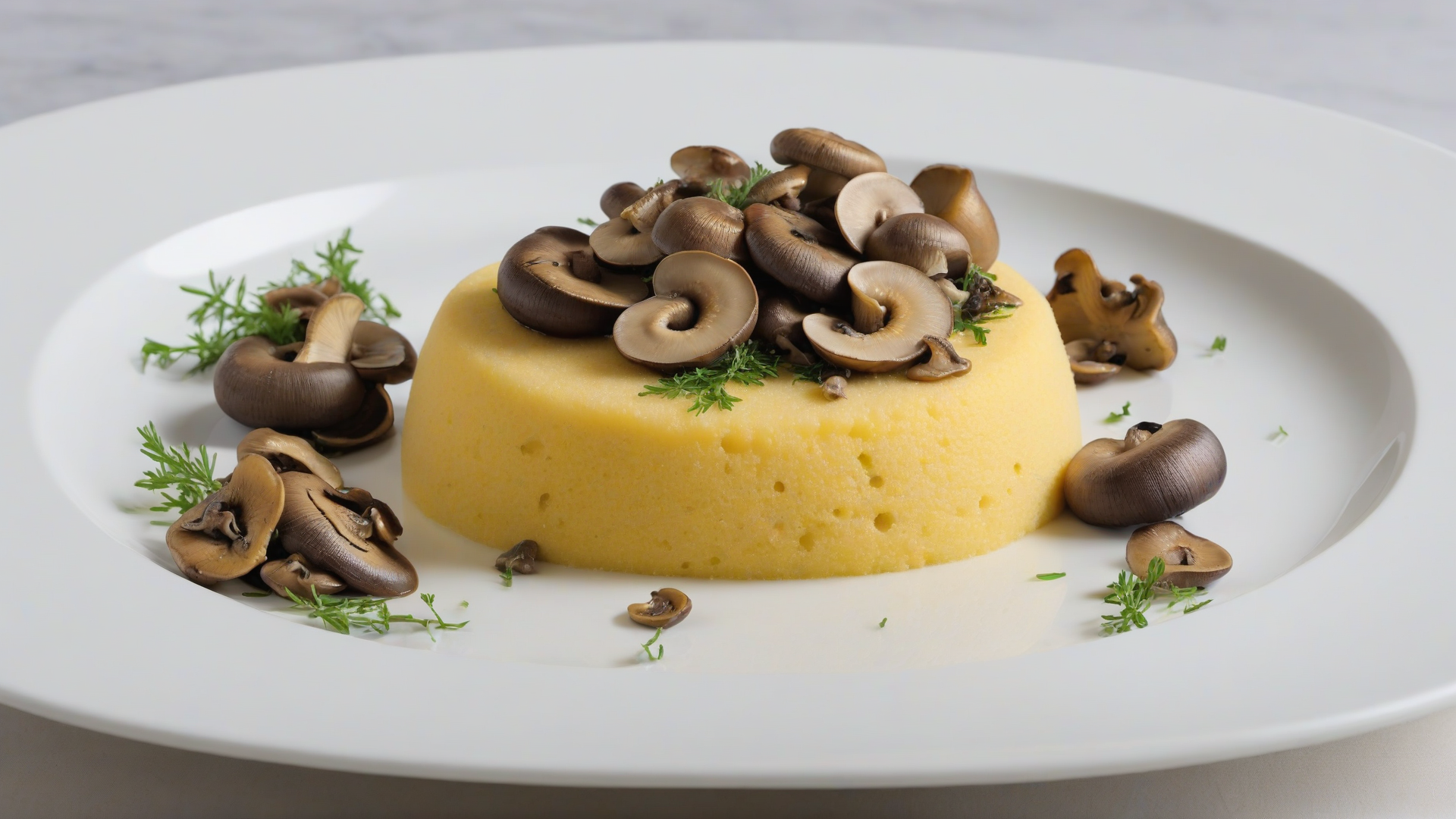 polenta con funghi